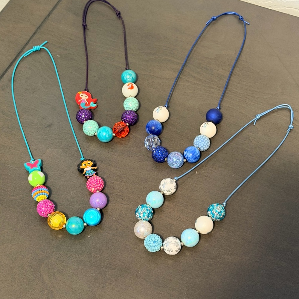 Kids Disney necklace lot